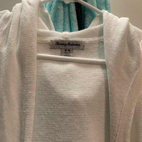 Anacapa Open Front Linen Blend Hooded Cardigan - Picture 2 of 3